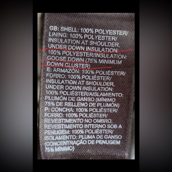 The North Face Men’s Hooded Puffer Jacket – Gray/Black – Size Small - Picture 9 of 9